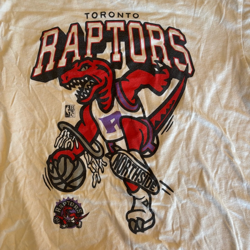 Mitchell & Ness Hardwood Classics Tee - Red on Cream